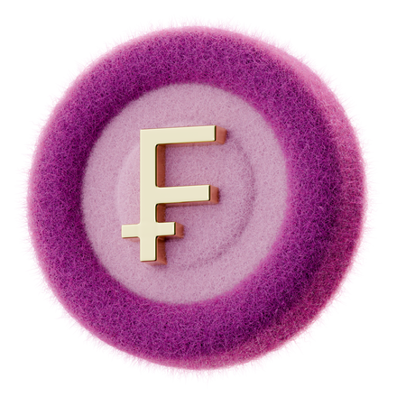 French Coin  3D Icon