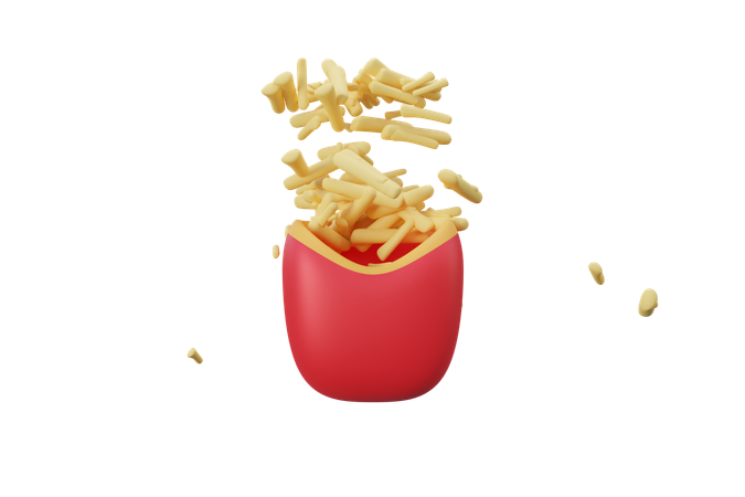 French Fries  3D Icon