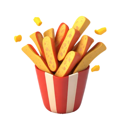 French_fries  3D Icon