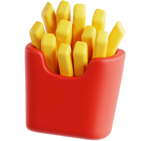 French Fries  3D Icon