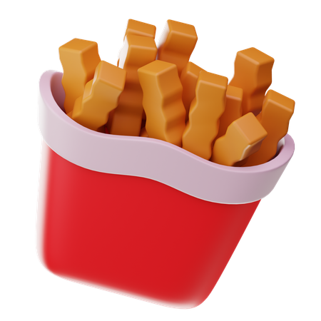 フライドポテト  3D Icon