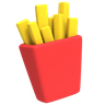 potato fries 3d images