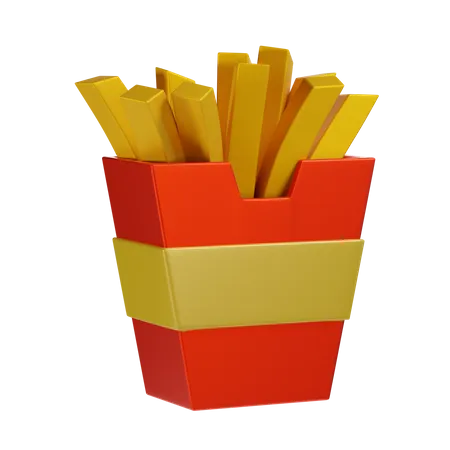 French Fries  3D Icon