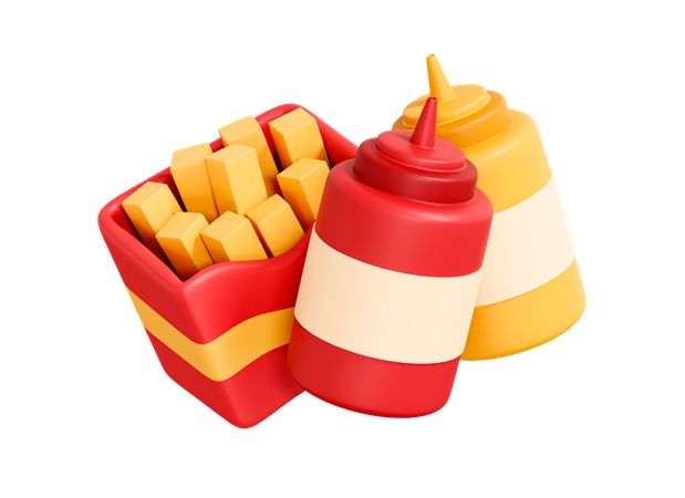 French Fries  3D Icon