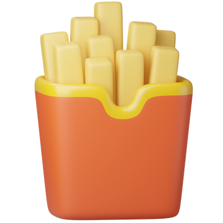 French Fries  3D Icon