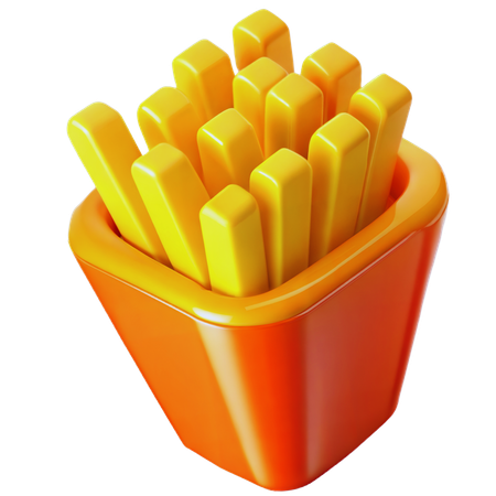 French Fries  3D Icon