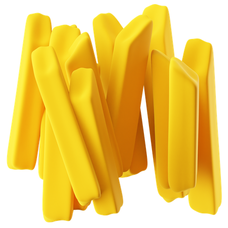 French Fries  3D Icon