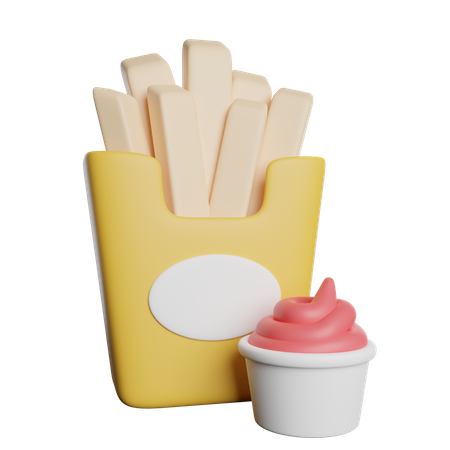 French Fries  3D Icon