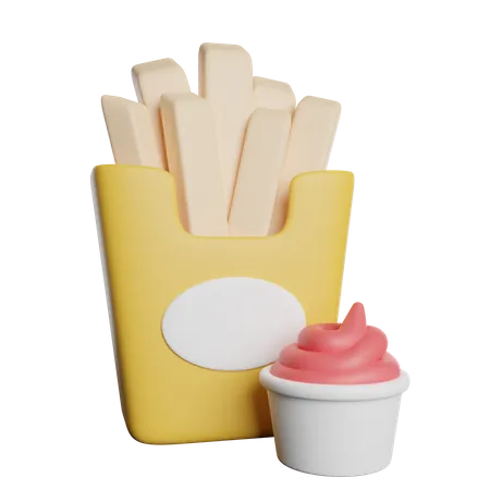 French Fries  3D Icon