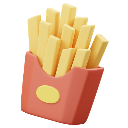 French Fries  3D Icon