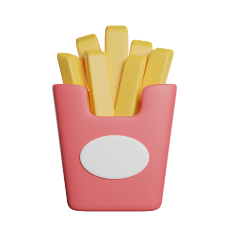 French Fries  3D Icon