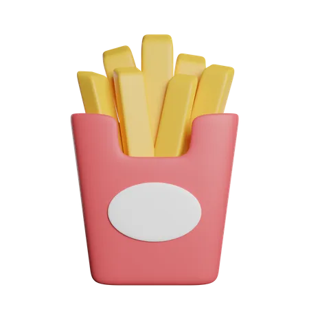 French Fries  3D Icon