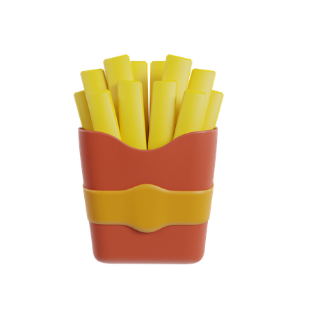 French Fries  3D Icon