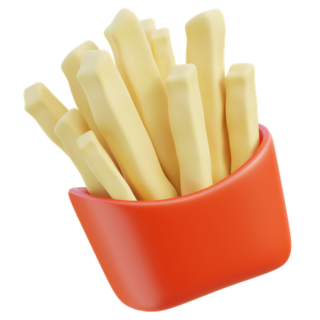 French Fries  3D Icon