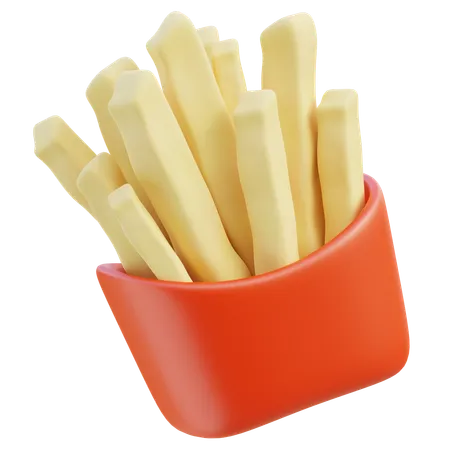 French Fries  3D Icon