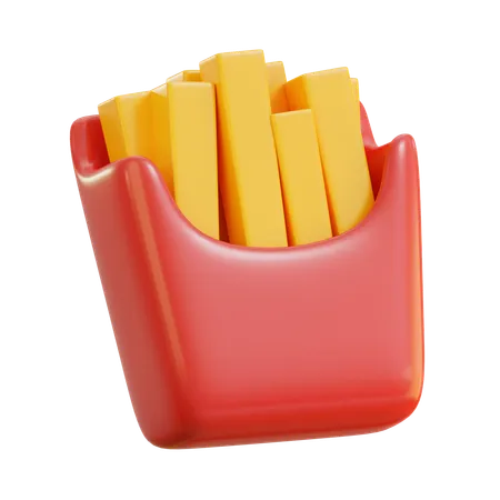 French fries  3D Icon