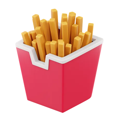 French Fries  3D Icon