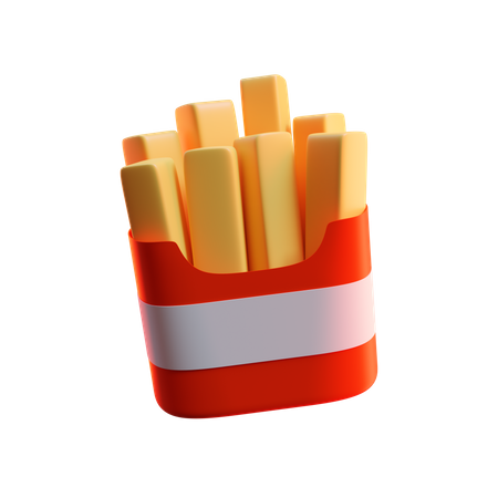 French Fries  3D Icon