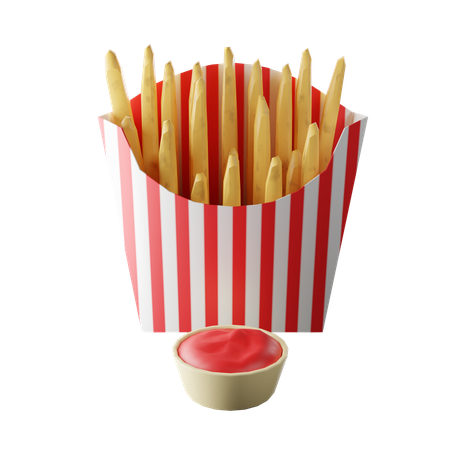 French Fries  3D Icon