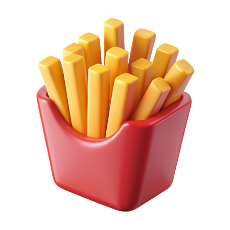 French Fries  3D Icon