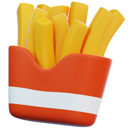 French Fries  3D Icon