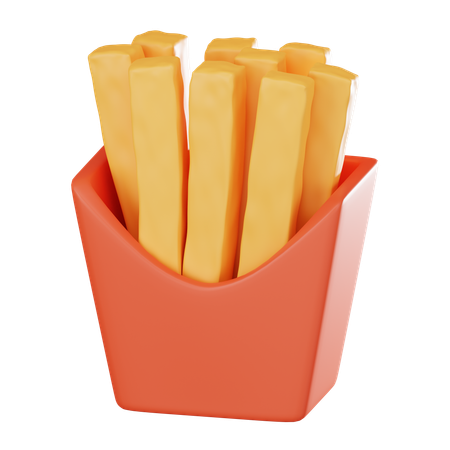 French Fries  3D Icon