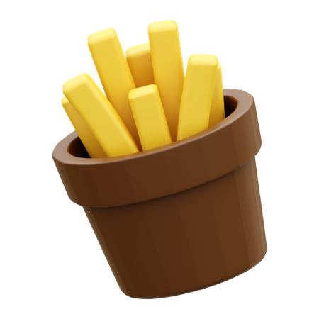 French Fries  3D Icon