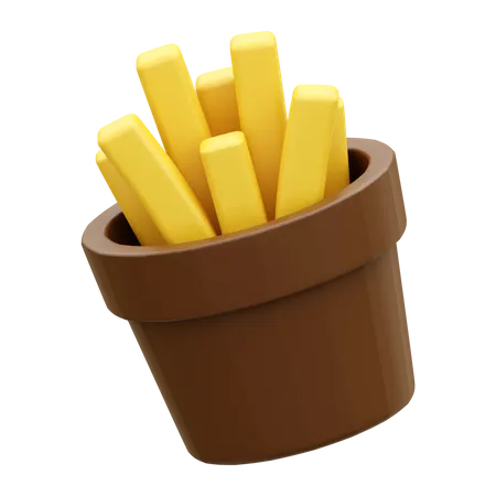 French Fries  3D Icon