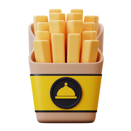 French Fries  3D Icon