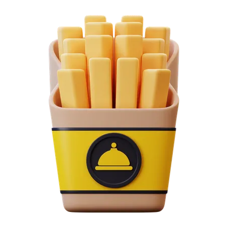 French Fries  3D Icon