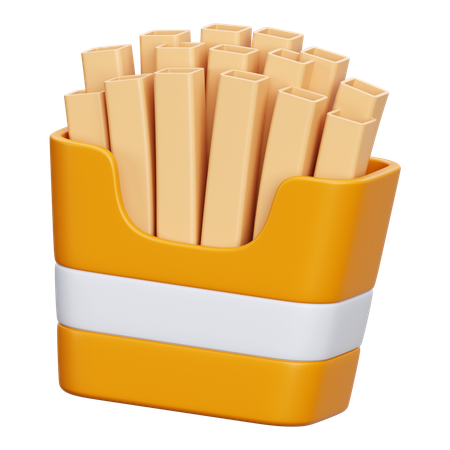 French fries  3D Icon
