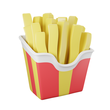 French Fries  3D Icon