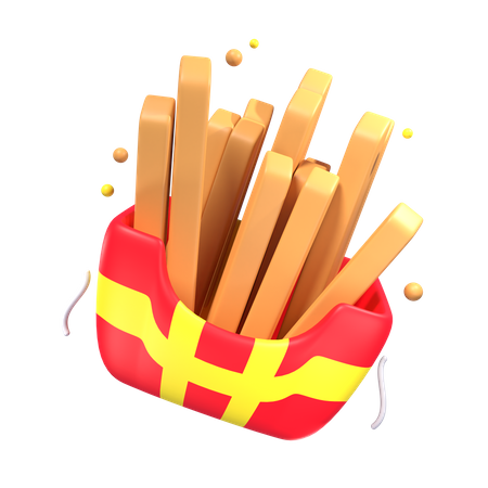 French Fries  3D Icon