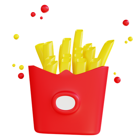 French Fries  3D Icon