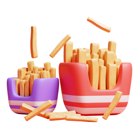 French Fries  3D Icon