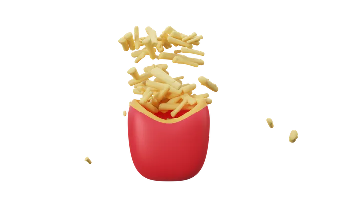 French Fries  3D Icon