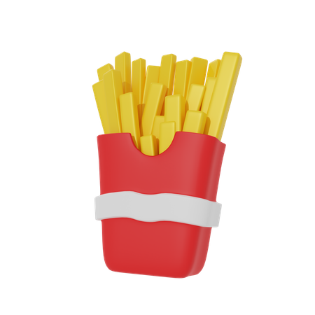 French Fries  3D Icon