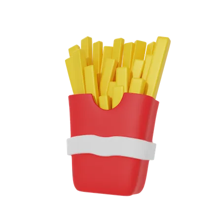 French Fries  3D Icon