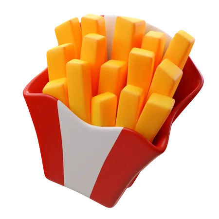 French Fries  3D Icon