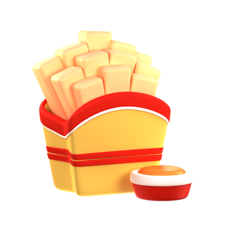 French Fries  3D Icon