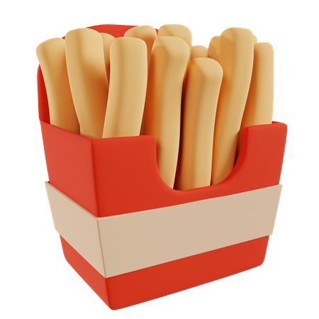 French Fries  3D Icon