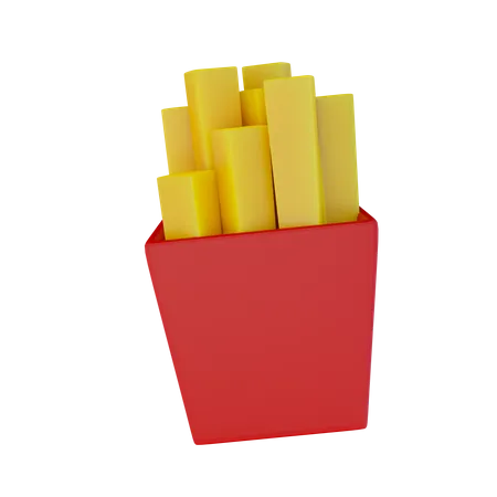 French Fries  3D Icon