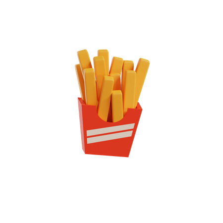 French Fries  3D Icon