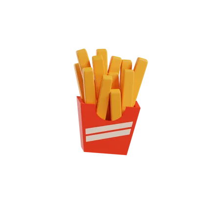 French Fries  3D Icon