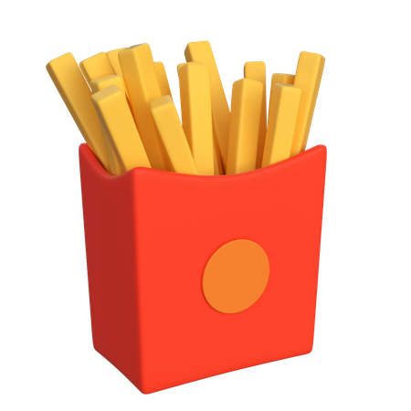 French Fries  3D Icon