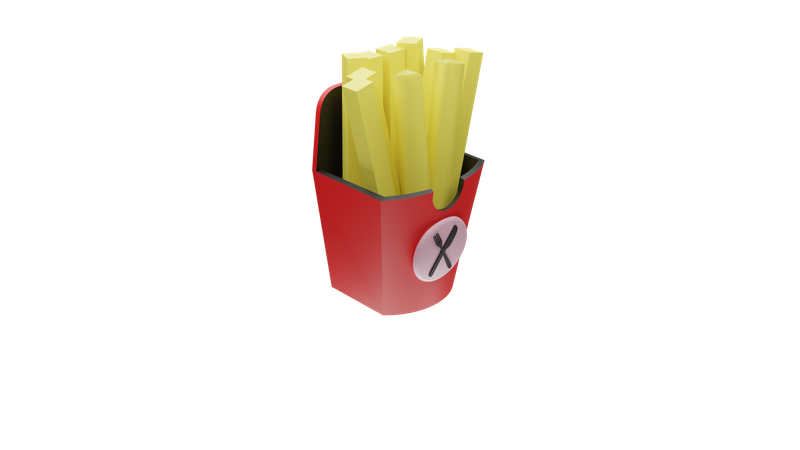 French Fries  3D Icon