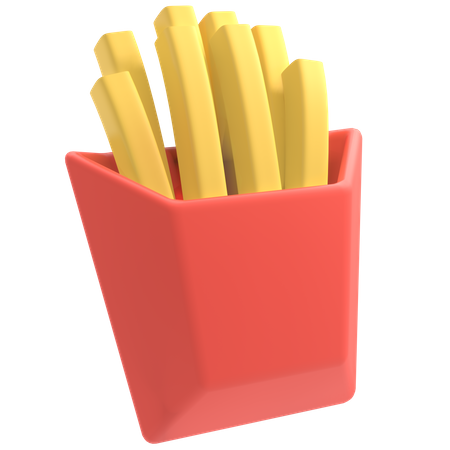 French Fries  3D Icon
