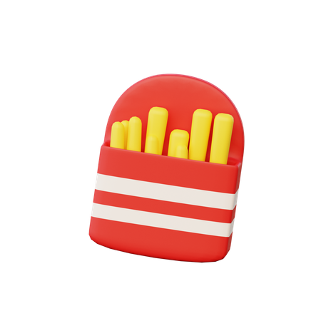 French Fries  3D Icon