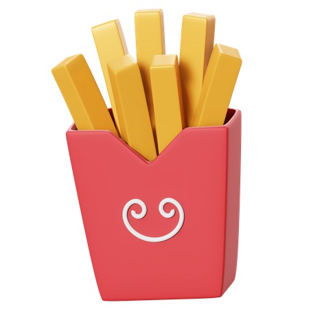 French Fries  3D Icon