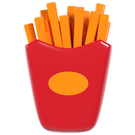 French Fries  3D Icon